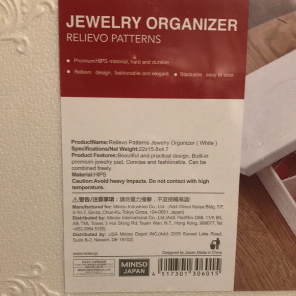 🪩New “MINISO” Jewelry Organizer - Picture 3 of 5